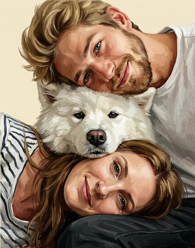 Couple & Pet